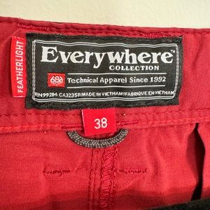 686 Chino Featherlight Everywhere Shorts- M38 Oxblood Red